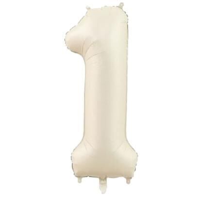 1- RAKAM 34” KREM BALON 76cm