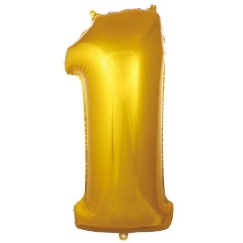 1- RAKAM 34 İNÇ GOLD BALON 76cm