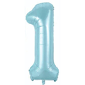 1- RAKAM 34” MAVİ BALON 76cm