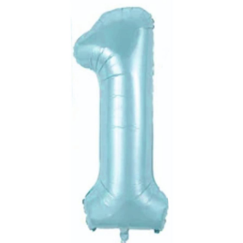 1- RAKAM 34” MAVİ BALON 76cm
