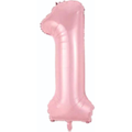 1- RAKAM 34” PEMBE BALON 76cm
