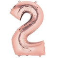 2- RAKAM 34" ROSEGOLD BALON 76cm