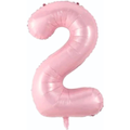2- RAKAM 34" PEMBE BALON 76cm
