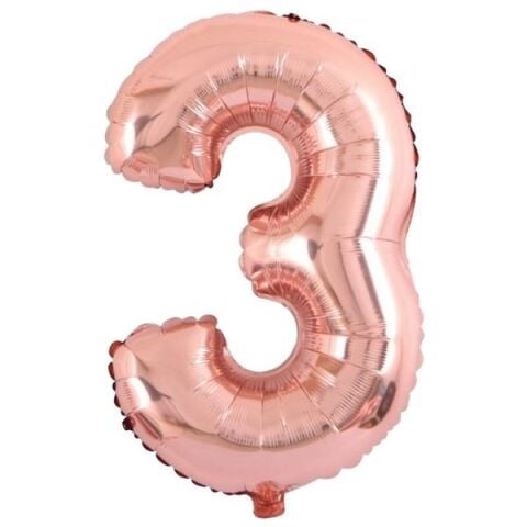 3- RAKAM 34" ROSEGOLD BALON 76cm