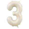 3- RAKAM 34” KREM BALON 76cm