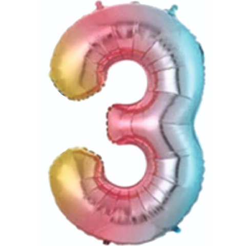 3- RAKAM 34" GÖKKUŞAĞI BALON 76cm