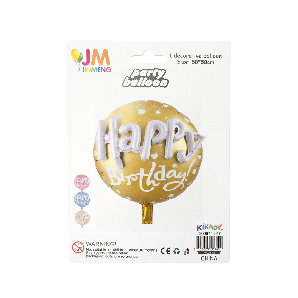 FOLYO BALON -KABARTMA YAZILI HAPPY BİRTHDAY-