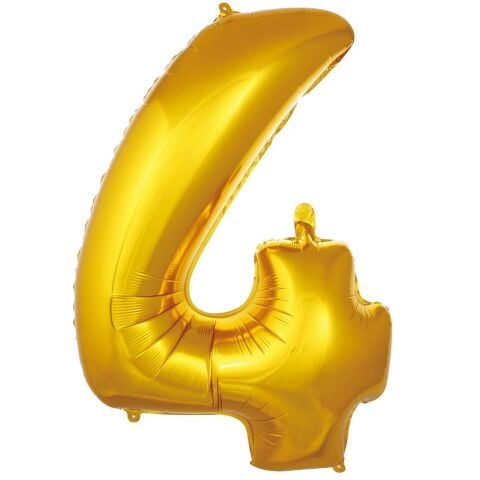 4- RAKAM 34 İNÇ GOLD BALON 76cm
