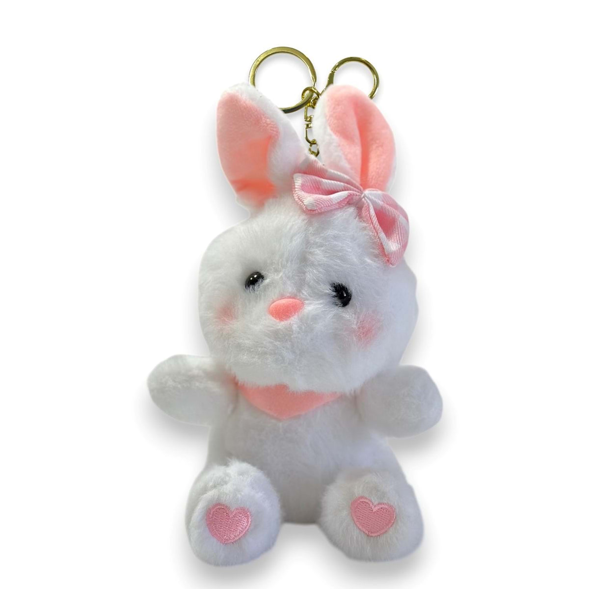 4495 Tavşan Anahtarlık 12 cm Beyaz