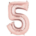 5- RAKAM 34" ROSEGOLD BALON 76cm