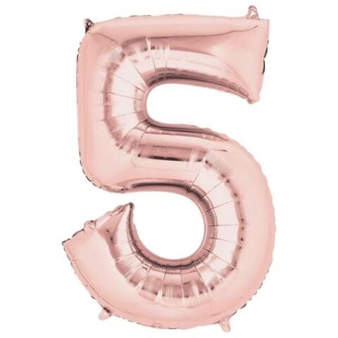 5- RAKAM 34" ROSEGOLD BALON 76cm