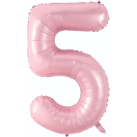5- RAKAM 34" PEMBE BALON 76cm