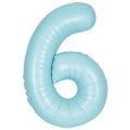 6- RAKAM 34" MAVİ BALON 76cm