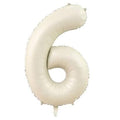 6- RAKAM 34” KREM BALON 76CM