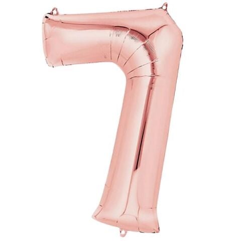 7- RAKAM 34" ROSEGOLD BALON 76cm