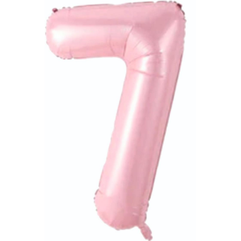 7- RAKAM 34" PEMBE BALON 76cm