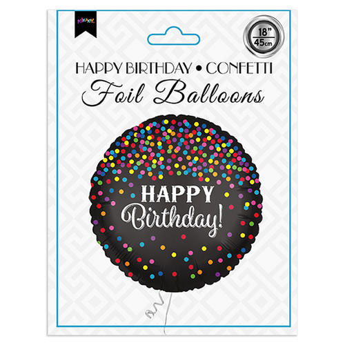18" FOLYO BALON HAPPY BİRTHDAY CONFETTİ