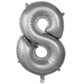 8- RAKAM 34 İNÇ GÜMÜŞ BALON 76cm