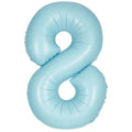 8- RAKAM 34" MAVİ BALON 76cm