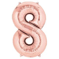 8- RAKAM 34" ROSEGOLD BALON 76cm