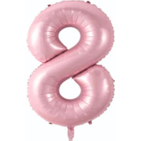 8- RAKAM 34" PEMBE BALON 76cm