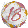 FOLYO BALON GRABO 18" MARBLE PİNK
