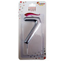 BÜYÜK BOY RAKAM GOLD/GÜMÜŞ MUM 13,5 CM