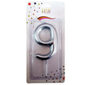 BÜYÜK BOY RAKAM GOLD/GÜMÜŞ MUM 13,5 CM