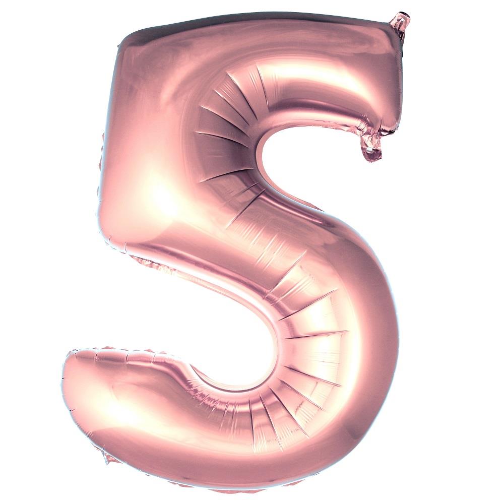 5- RAKAM 40" ROSEGOLD BALON 100CM