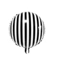 FOLYO BALON ÇİN 18'' YUVARLAK SİYAH BEYAZ