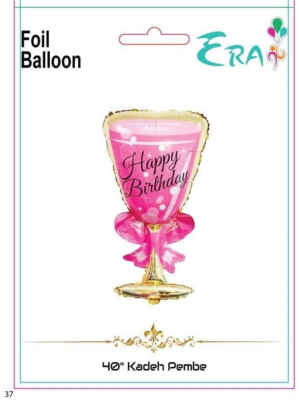 KADEH PEMBE FOLYO BALON 50 İNÇ