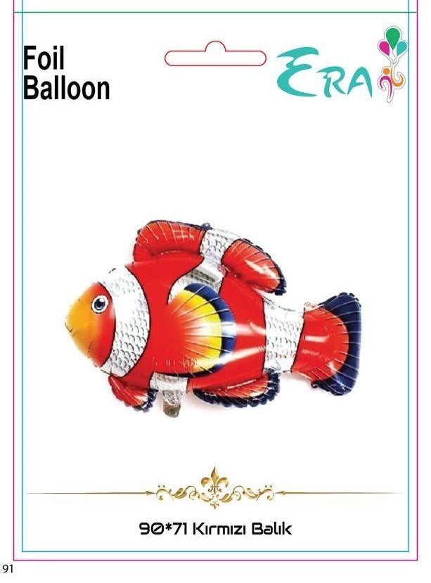 FOLYO BALON ERA ÇİN 90*71 CM BALIK KIRMIZI