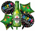 FOLYO BALON HAPPY BİRTHDAY HEİNEKEN 5'Lİ SET