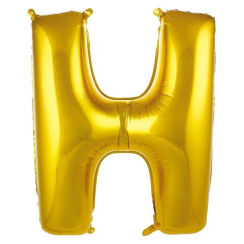 H- HARF 34 İNÇ GOLD BALON 76cm