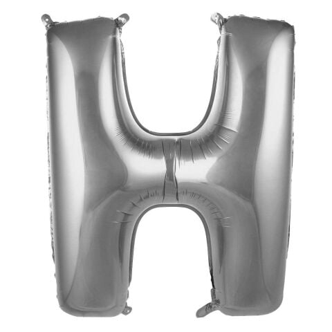 H- HARF 34 İNÇ GÜMÜŞ BALON 76cm
