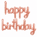 RG HAPPY KALİGRAFİK ROZE GOLD BALON