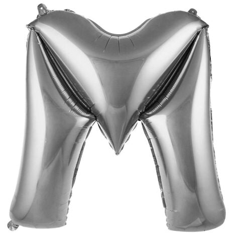 M- HARF 34 İNÇ GÜMÜŞ RENK