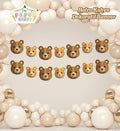 DEKORATİF BANNER RETRO KAHVE AYICIK