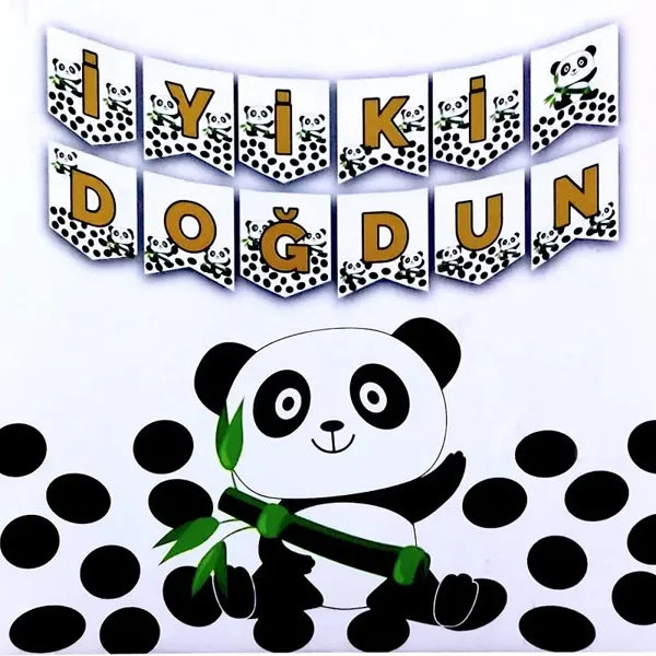 İYİKİ DOĞDUN BANNER PANDA