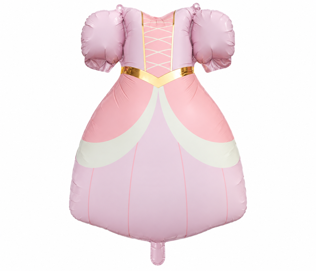 RETRO PEMBE ELBİSE FOLYO BALON 55X73