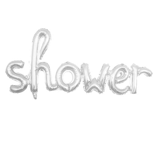 SHOWER EL YAZİSİ FOLYO GÜMÜŞ
