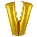 V- HARF 34 İNÇ GOLD BALON 76cm