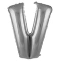 V- HARF 34 İNÇ GÜMÜŞ BALON 76cm